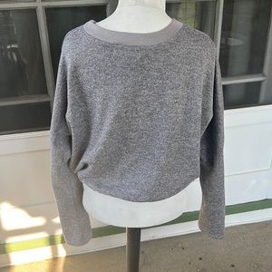 Gray Crop Sweatshirt | Medium